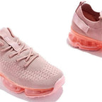 Women Trendy Sneakers Fashion Cushion Lace Up Running Sport Sneakers Outdoor Sport Shoes Spring Summer Couple Cushion Flats Training Running Breathable Sneakers Stevvex