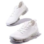 Women Trendy Sneakers Fashion Cushion Lace Up Running Sport Sneakers Outdoor Sport Shoes Spring Summer Couple Cushion Flats Training Running Breathable Sneakers Stevvex
