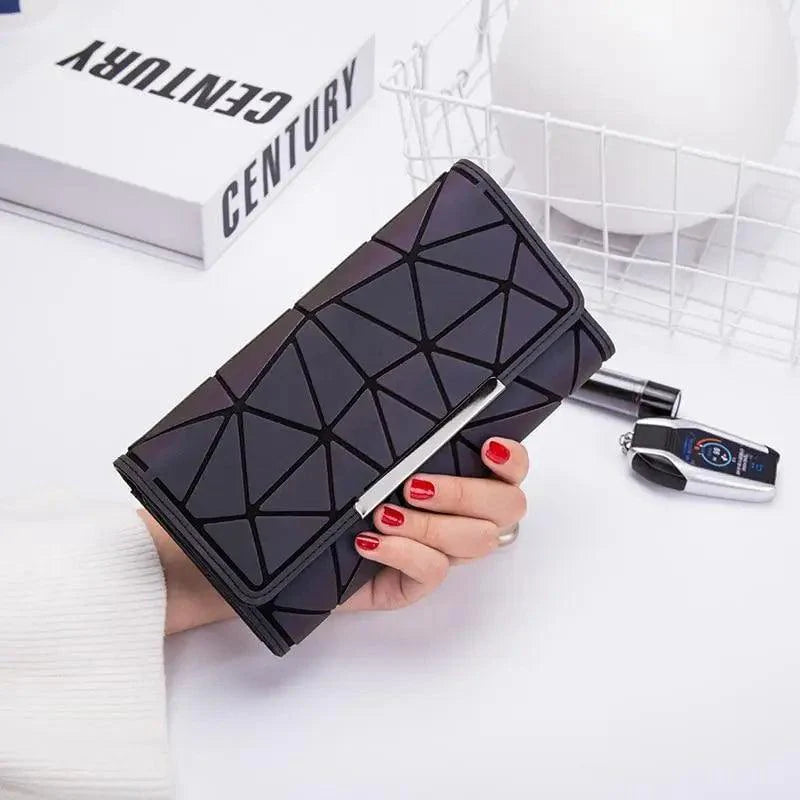 Women Vintage Thin Purses Credit Card Holder With Zipper Pocket Classic Long Wallets For Women Stevvex
