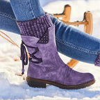 Women Winter Boots Strong Hoof Heels Fashion Comfort Warm Design Stevvex