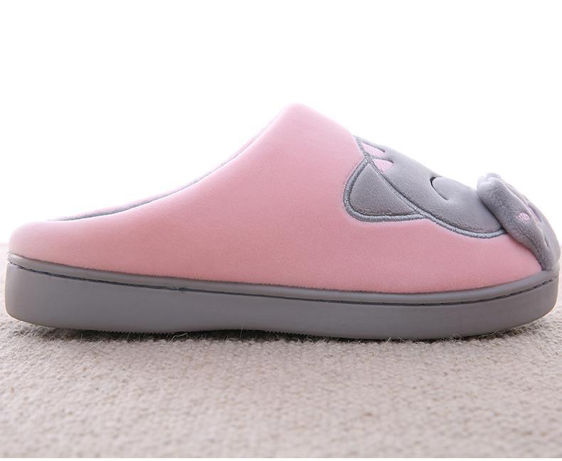 Women Winter Home Fur Slippers Cat Non-Slip Soft Warm House Indoor Bedroom Men Couples Memory Foam Floor Shoes Fluffy Slippers For Women Indoor Warm Furry Bedroom Slippers With Non Slip Outsole Stevvex