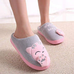 Women Winter Home Slippers Cat Shoes Non-Slip Soft Winter Warm House Slippers Indoor Bedroom Couples Shoes Womens Slippers Slip On Memory Foam House Outdoor Indoor Warm Fuzzy Plush Slippers Stevvex