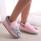 Women Winter Home Slippers Cat Shoes Non-Slip Soft Winter Warm House Slippers Indoor Bedroom Couples Shoes Womens Slippers Slip On Memory Foam House Outdoor Indoor Warm Fuzzy Plush Slippers Stevvex