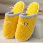 Women Winter Home Slippers Cute Shoes Non-Slip Soft Winter Warm Slipper Indoor Bedroom Couples Floor Shoes Women's House Slippers Indoor Memory Foam Cotton-Blend Knitted Autumn Winter Slippers Stevvex