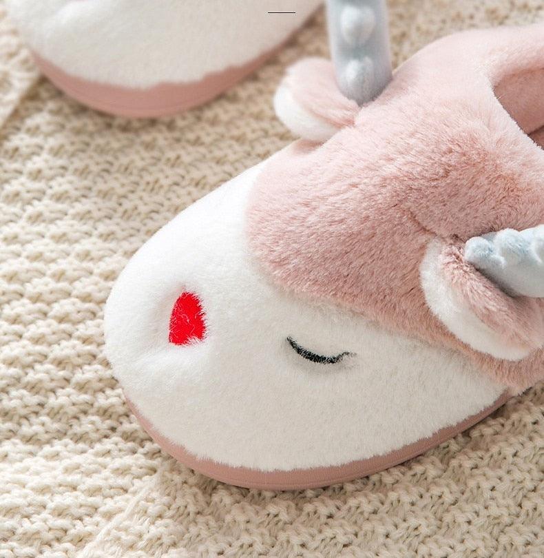 Women Winter Home Slippers Deer Elk Non-slip Soft Warm House Shoes Mens GIrs Indoor Bedroom Couples Floor Footwear Fuzzy House Slippers For Women Durable Furry Bedroom Slipper Lightweight And Non-Slip Stevvex