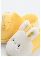 Women Winter House Fur Slippers Warm Cotton Rabbit Shoes Indoor Bedroom Women Men Furry Slides Cotton Home Slippers Soft Fleece Plush House Warm Comfortable Slippers Stevvex
