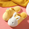 Women Winter House Fur Slippers Warm Cotton Rabbit Shoes Indoor Bedroom Women Men Furry Slides Cotton Home Slippers Soft Fleece Plush House Warm Comfortable Slippers Stevvex