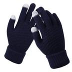 Women Winter Modern Touchscreen Gloves Thicken Warm Knitted Stretch One Size Gloves Full Finger Outdoor Skiing Gloves Stevvex