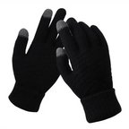 Women Winter Modern Touchscreen Gloves Thicken Warm Knitted Stretch One Size Gloves Full Finger Outdoor Skiing Gloves Stevvex