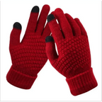 Women Winter Modern Touchscreen Gloves Thicken Warm Knitted Stretch One Size Gloves Full Finger Outdoor Skiing Gloves Stevvex