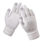 Women Winter Modern Touchscreen Gloves Thicken Warm Knitted Stretch One Size Gloves Full Finger Outdoor Skiing Gloves Stevvex