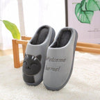 Women Winter Warm Home Slippers Couple Shoes Plush Cat Animal Slip On Soft Indoor Flats Comfort Cozy Memory Foam Scuff Slippers Slip On Warm House Shoes Stevvex
