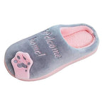 Women Winter Warm Home Slippers Couple Shoes Plush Cat Animal Slip On Soft Indoor Flats Comfort Cozy Memory Foam Scuff Slippers Slip On Warm House Shoes Stevvex