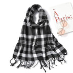 Women Winter Warm Scarf Shawl Fashion Plain  Soft Long Scarves For Women Casual Wear Travel Friendly Scarfs  Warm Winter Scarf Double Sided Thick Shawl Women Students Scarf Stevvex