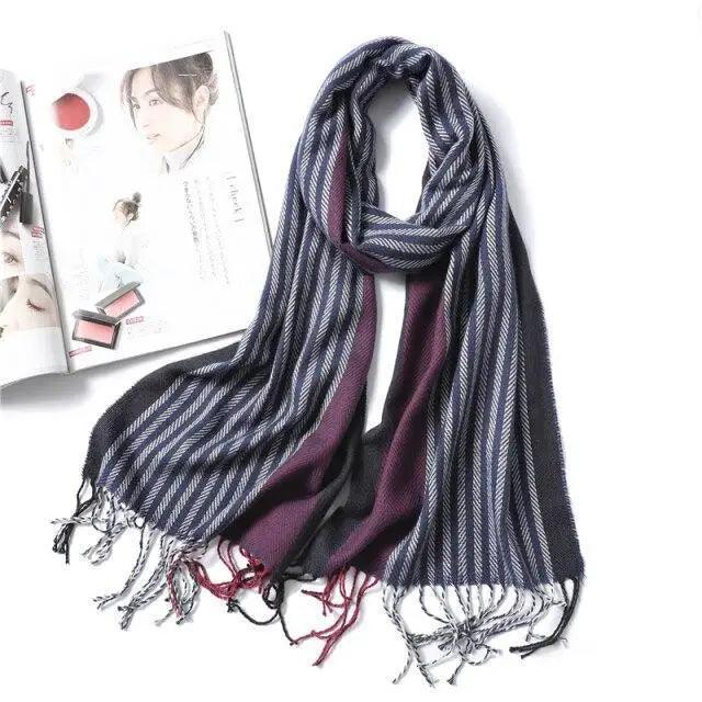 Women Winter Warm Scarf Shawl Fashion Plain  Soft Long Scarves For Women Casual Wear Travel Friendly Scarfs  Warm Winter Scarf Double Sided Thick Shawl Women Students Scarf Stevvex