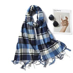Women Winter Warm Scarf Shawl Fashion Plain  Soft Long Scarves For Women Casual Wear Travel Friendly Scarfs  Warm Winter Scarf Double Sided Thick Shawl Women Students Scarf Stevvex