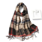Women Winter Warm Scarf Shawl Fashion Plain  Soft Long Scarves For Women Casual Wear Travel Friendly Scarfs  Warm Winter Scarf Double Sided Thick Shawl Women Students Scarf Stevvex