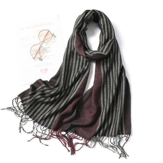Women Winter Warm Scarf Shawl Fashion Plain  Soft Long Scarves For Women Casual Wear Travel Friendly Scarfs  Warm Winter Scarf Double Sided Thick Shawl Women Students Scarf Stevvex
