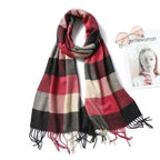 Women Winter Warm Scarf Shawl Fashion Plain  Soft Long Scarves For Women Casual Wear Travel Friendly Scarfs  Warm Winter Scarf Double Sided Thick Shawl Women Students Scarf Stevvex