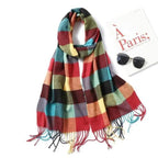 Women Winter Warm Scarf Shawl Fashion Plain  Soft Long Scarves For Women Casual Wear Travel Friendly Scarfs  Warm Winter Scarf Double Sided Thick Shawl Women Students Scarf Stevvex