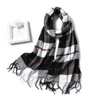 Women Winter Warm Scarf Shawl Fashion Plain  Soft Long Scarves For Women Casual Wear Travel Friendly Scarfs  Warm Winter Scarf Double Sided Thick Shawl Women Students Scarf Stevvex