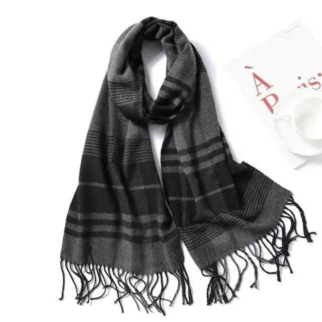 Women Winter Warm Scarf Shawl Fashion Plain  Soft Long Scarves For Women Casual Wear Travel Friendly Scarfs  Warm Winter Scarf Double Sided Thick Shawl Women Students Scarf Stevvex