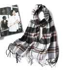 Women Winter Warm Scarf Shawl Fashion Plain  Soft Long Scarves For Women Casual Wear Travel Friendly Scarfs  Warm Winter Scarf Double Sided Thick Shawl Women Students Scarf Stevvex