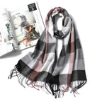Women Winter Warm Scarf Shawl Fashion Plain  Soft Long Scarves For Women Casual Wear Travel Friendly Scarfs  Warm Winter Scarf Double Sided Thick Shawl Women Students Scarf Stevvex