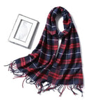 Women Winter Warm Scarf Shawl Fashion Plain  Soft Long Scarves For Women Casual Wear Travel Friendly Scarfs  Warm Winter Scarf Double Sided Thick Shawl Women Students Scarf Stevvex