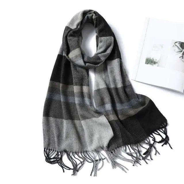 Women Winter Warm Scarf Shawl Fashion Plain  Soft Long Scarves For Women Casual Wear Travel Friendly Scarfs  Warm Winter Scarf Double Sided Thick Shawl Women Students Scarf Stevvex