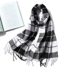 Women Winter Warm Scarf Shawl Fashion Plain  Soft Long Scarves For Women Casual Wear Travel Friendly Scarfs  Warm Winter Scarf Double Sided Thick Shawl Women Students Scarf Stevvex