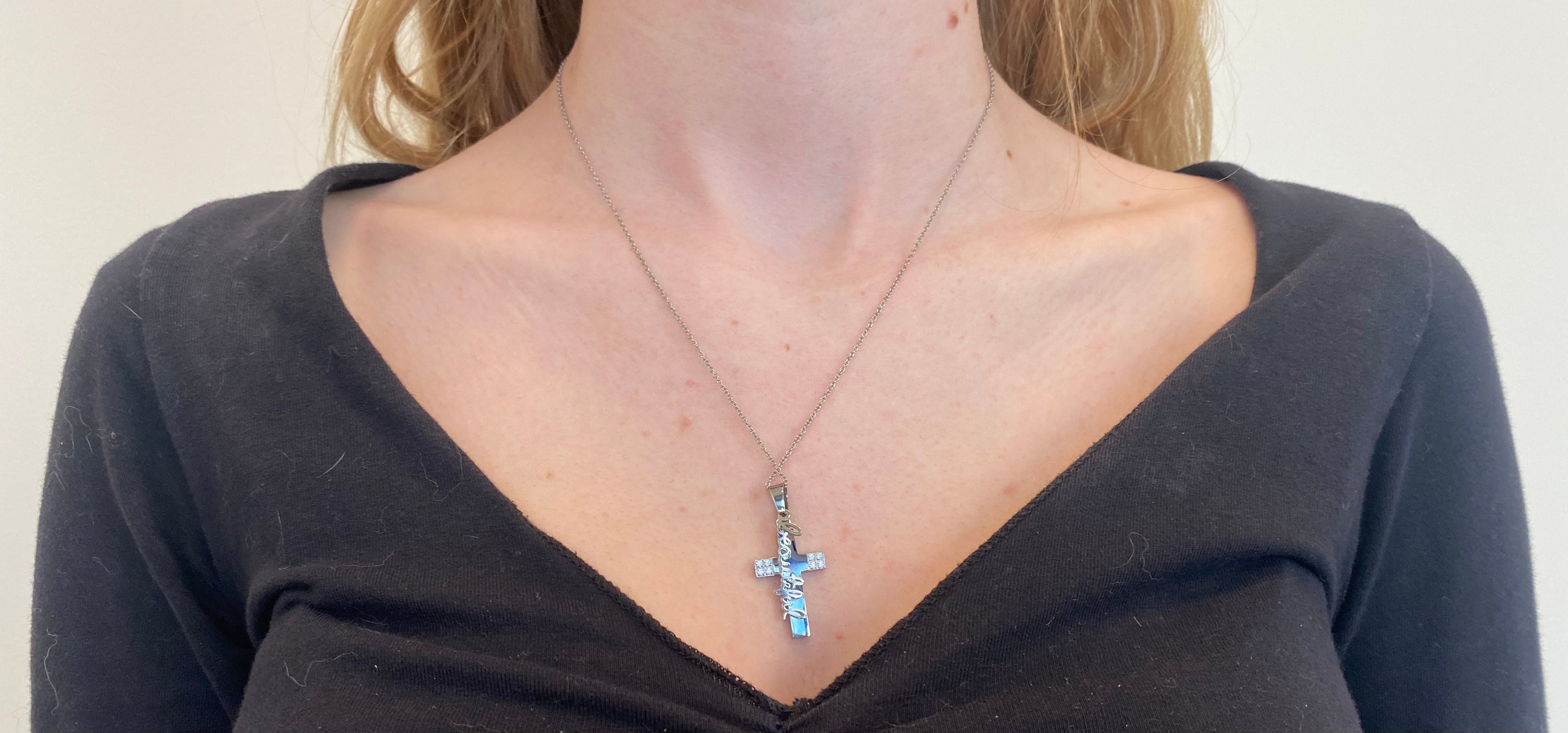 CZ Handwriting Necklace KingdomWear
