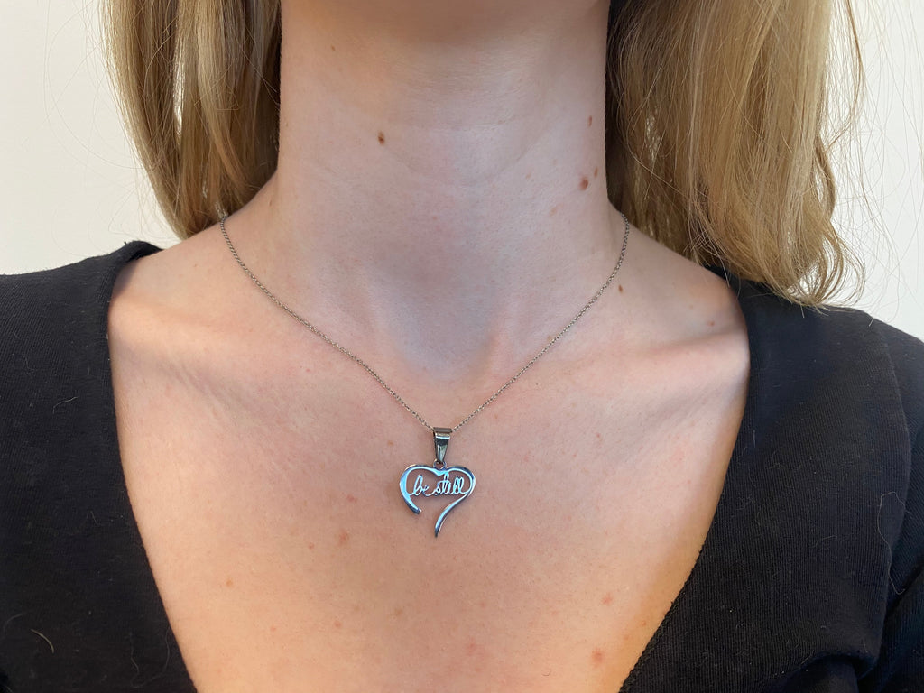 Handwriting Heart Necklace KingdomWear