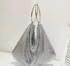 MAC025 Women's Aluminum Sequin Evening Clutch Hand Bag Purse Mariam's Collection