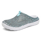Womens Casual Clogs Breathable Beach Sandals Slippers Summer Slip On Women Flip Flops Home Shoes Breathable Water Shoes Beach Sandals Lightweight Slip-On Clogs Stevvex