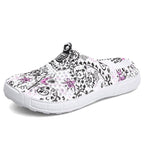 Womens Casual Clogs Breathable Beach Sandals Slippers Summer Slip On Women Flip Flops Home Shoes Breathable Water Shoes Beach Sandals Lightweight Slip-On Clogs Stevvex