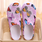 Womens Casual Clogs Breathable Beach Sandals Slippers Summer Slip On Women Flip Flops Home Shoes Breathable Water Shoes Beach Sandals Lightweight Slip-On Clogs Stevvex
