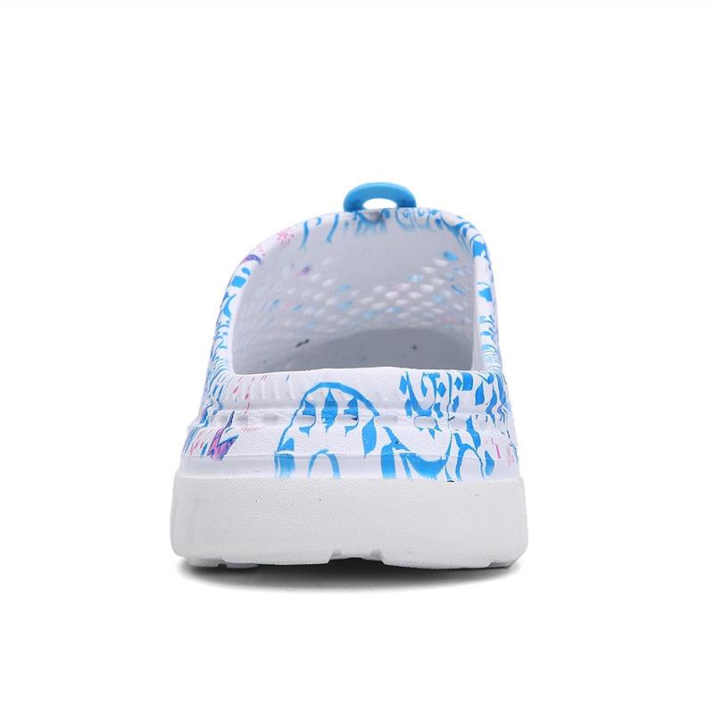 Womens Casual Clogs Breathable Beach Sandals Slippers Summer Slip On Women Flip Flops Home Shoes Breathable Water Shoes Beach Sandals Lightweight Slip-On Clogs Stevvex