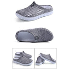Womens Casual Clogs Breathable Beach Sandals Slippers Summer Slip On Women Flip Flops Home Shoes Breathable Water Shoes Beach Sandals Lightweight Slip-On Clogs Stevvex
