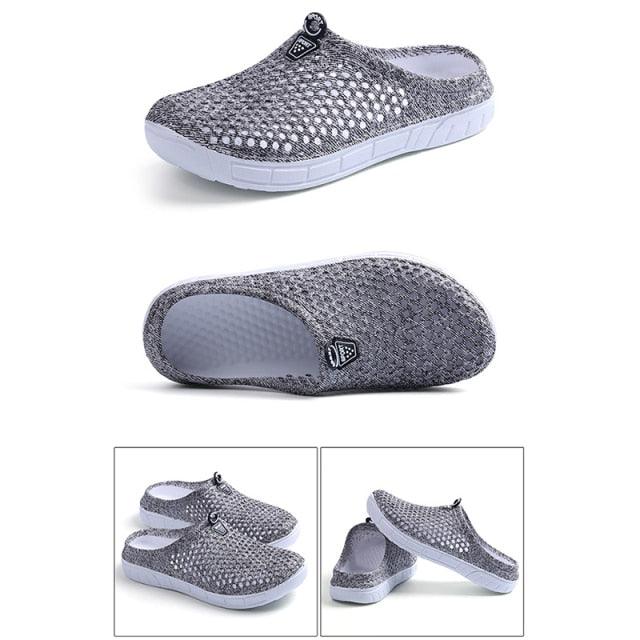 Womens Casual Clogs Breathable Beach Sandals Slippers Summer Slip On Women Flip Flops Home Shoes Breathable Water Shoes Beach Sandals Lightweight Slip-On Clogs Stevvex