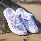 Womens Casual Clogs Breathable Beach Sandals Slippers Summer Slip On Women Flip Flops Home Shoes Breathable Water Shoes Beach Sandals Lightweight Slip-On Clogs Stevvex