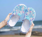 Womens Casual Clogs Breathable Beach Sandals Valentine Slippers Summer Slip On Women Flip Flops Shoes Sandals Quick Drying Slippers Walking Lightweight Rain Beach Summer Pool Water Shoes Stevvex