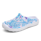 Womens Casual Clogs Breathable Beach Sandals Valentine Slippers Summer Slip On Women Flip Flops Shoes Sandals Quick Drying Slippers Walking Lightweight Rain Beach Summer Pool Water Shoes Stevvex