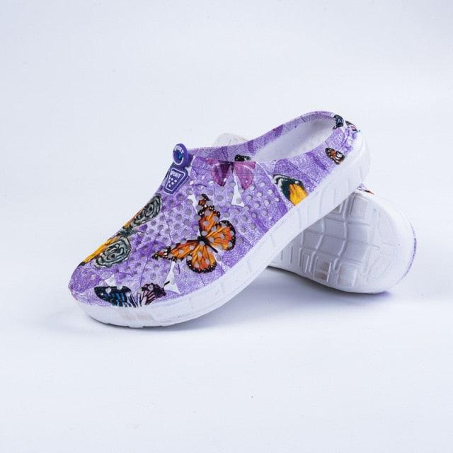 Womens Casual Clogs Breathable Beach Sandals Valentine Slippers Summer Slip On Women Flip Flops Shoes Sandals Quick Drying Slippers Walking Lightweight Rain Beach Summer Pool Water Shoes Stevvex