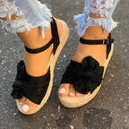 Womens Casual Stylish Sandals Summer Flats Elegant Comfort Buckle Strap Fashion Design Stevvex