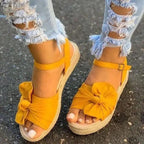 Womens Casual Stylish Sandals Summer Flats Elegant Comfort Buckle Strap Fashion Design Stevvex