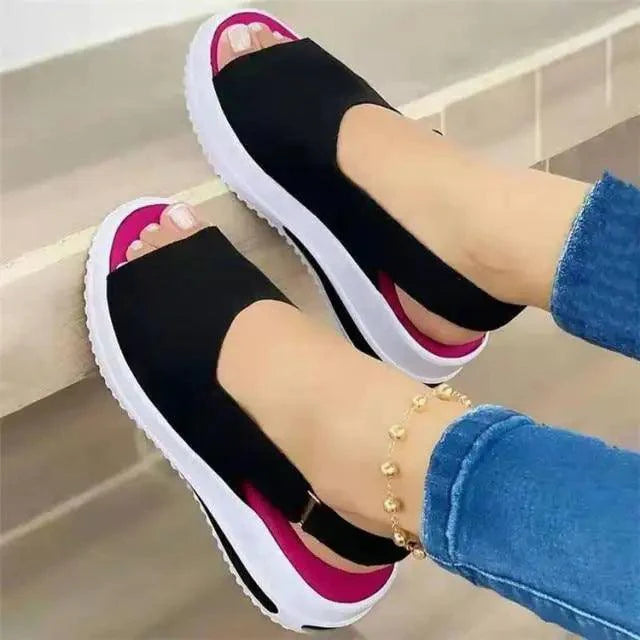Womens Casual Stylish Sandals Summer Flats Elegant Comfort Buckle Strap Fashion Design Stevvex