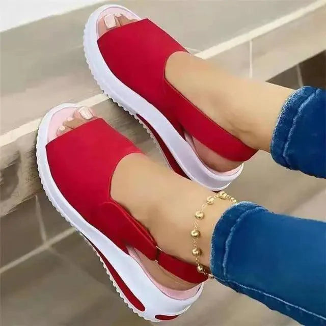 Womens Casual Stylish Sandals Summer Flats Elegant Comfort Buckle Strap Fashion Design Stevvex