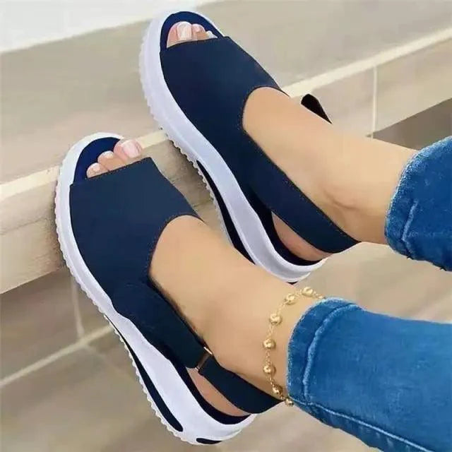 Womens Casual Stylish Sandals Summer Flats Elegant Comfort Buckle Strap Fashion Design Stevvex