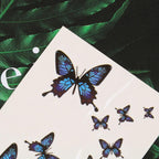 Womens Fashion 3D Butterfly Waterproof Temporary Sticker Tattoo Leg Arm Modern Blue Design For Womens Stevvex